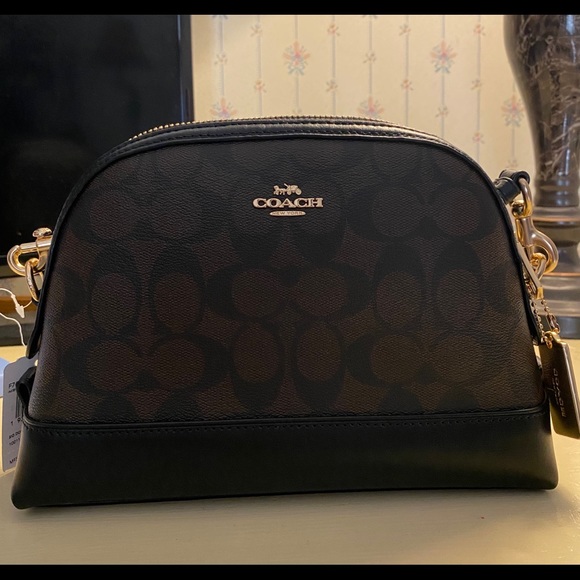 Nwt! Coach Dome crossbody signature canvas - Picture 4 of 6